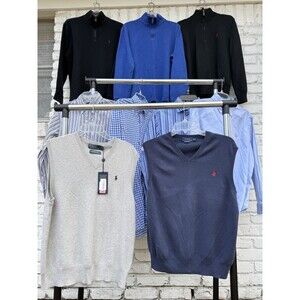 Vintage 90s Polo Ralph Lauren Men’s Mixed Lot Of 9. Medium. Y2K Preppy